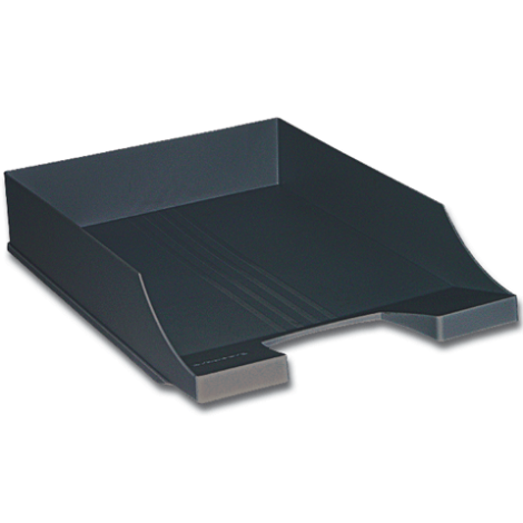 Лоток для бумаг горизонтальный черный BRAUBERG CONTRACT 230879
