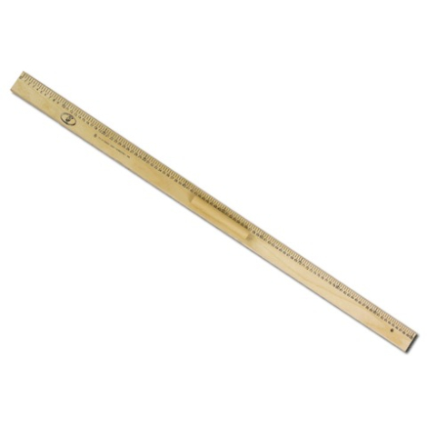 Линейка деревянная классная 100 см, С22, С363