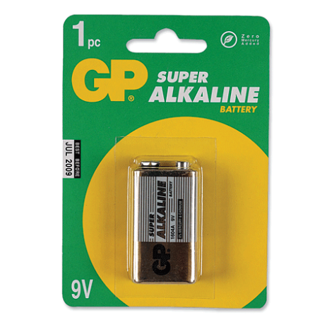 Батарейка GP Super F8/6LR61/Крона 9В (13077/450625)