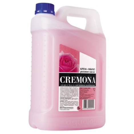 Мыло жидкое Крем-мыло КРЕМОНА 5л жемчужное 12633