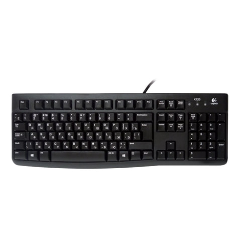 Клавиатура LOGITECH K120 for business, USB, черный, 510624/153020