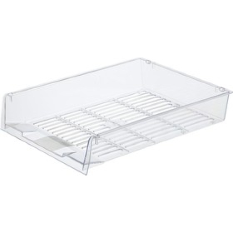 Лоток для бумаг Attache горизонтальный решетчатый прозрачный 503692