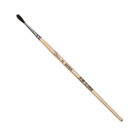 Кисть ГРААЛЬ, белка сосновая, живописная (1 штука), круглая, №2, КХБ№2 200507