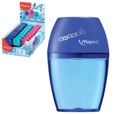 Точилка  с контейнером, ассорти MAPED "Shaker", 534753, 224961, 263529