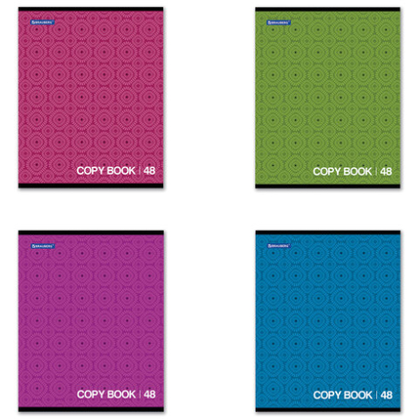 Тетрадь 48л. BRAUBERG кл., обл. мел. карт., Монохром2 (5 видов), 402043