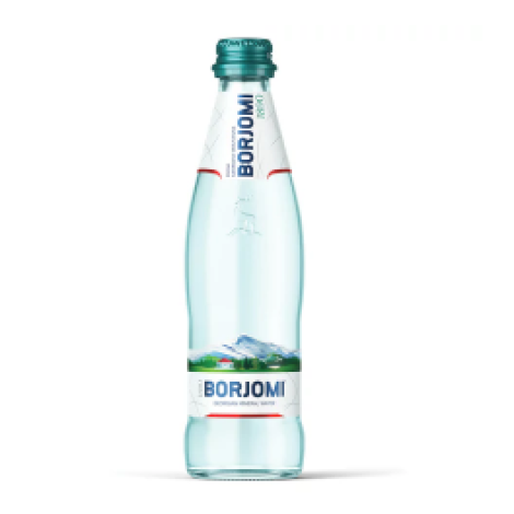 Вода газированная минеральная BORJOMI (БОРЖОМИ) 0,5л, стеклянная бутылка, ш/к 01346 620503/497277