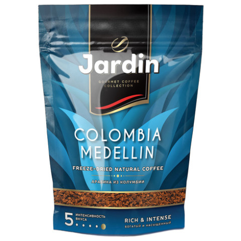 Кофе растворимый JARDIN "Colombia medellin", сублимированный, 150г, вакуумная упаковка, ш/к 10149 620340 1012432
