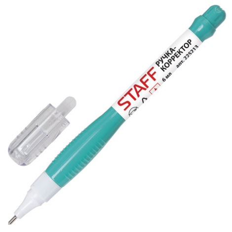 Карандаш корректирующий STAFF эконом, 6 мл, метал. наконечник, 225213