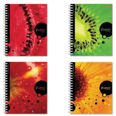 Тетрадь 80л. HATBER, гребень, кл., обл.мел.карт., iFRESH, 80Т5B1гр (T115091), 402101