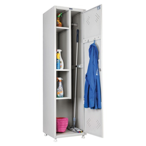 Шкаф металлический хозяйственный ПРАКТИК "LS-11-50", 2 отделения, 1830х500х500 мм, 26 кг, разборный, 290535