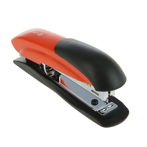 Степлер №10, до 12 листов, металлический корпус. оранжевый, Lamark Ulrich ST630-OR