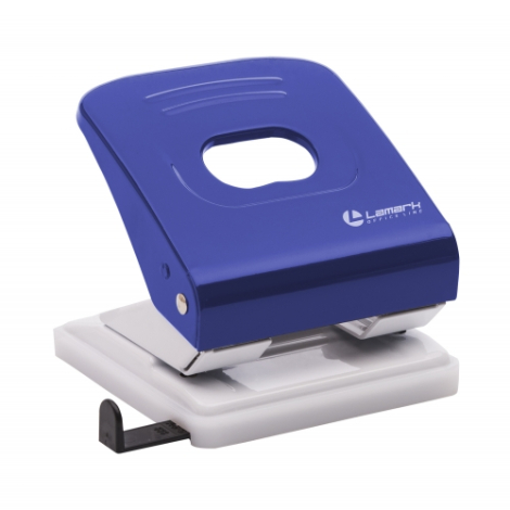 Дырокол на 30 листов металлический Lamark Metallic синий LAMPN150-BL
