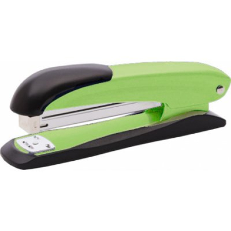 Степлер №24/6, 26/6, до 30 листов, металлический корпус светло-зеленый Lamark Ulrich, ST633-LG