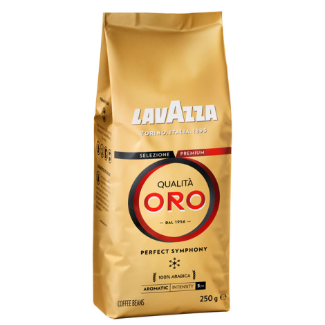 Кофе в зернах LAVAZZA (Лавацца) "Qualita Oro", натуральный, 250 г, вакуумная упаковка, 2051 620172/232977