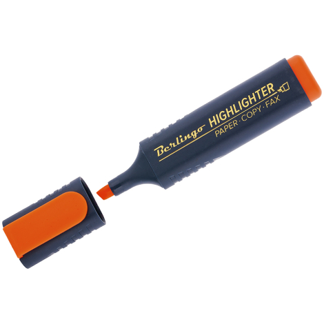Текстовыделитель Berlingo оранжевый, скошенный наконечник 1-5мм T7018 241049