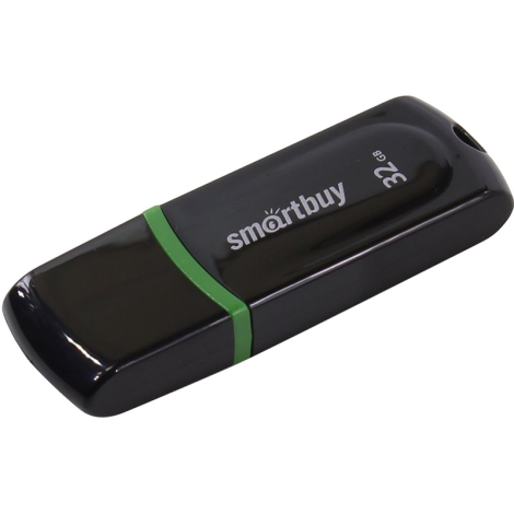 Флешка 32GB Smart Buy "Paean" , SB32GBPN-K, USB 2.0 Flash Drive, черная,  248798/512780