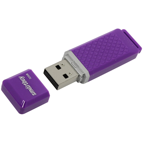 Флешка 16GB Smart Buy "Quartz", , SB16GBQZ-V, USB 2.0 Flash Drive, фиолетовая,  248235