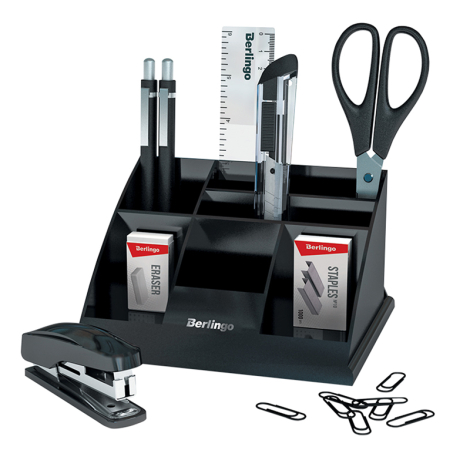 Набор настольный Berlingo "Western", 9 предметов, черный, MOn_09031,  196598