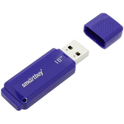 Флэш-диск 16GB Smart Buy "Dock"  USB 2.0 Flash Drive, синий SB16GBDK-B