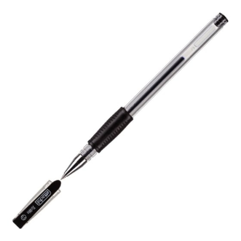 Ручка гелевая Attache Town 0,5мм с резин.манжеткой черный Россия 168714