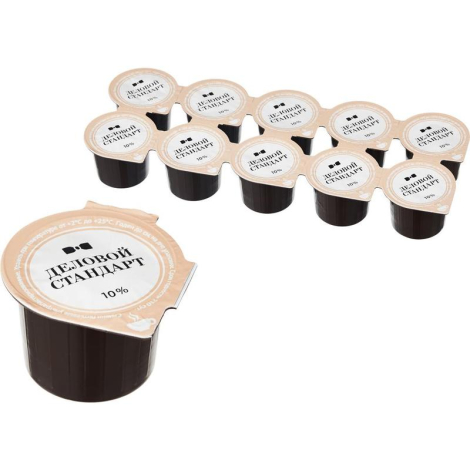 Сливки Деловой Стандарт 10% порционные 10г 10 шт/уп 656554