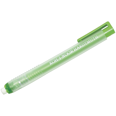 Ластик Koh-I-Noor круглый, натуральный каучук, 130*13*10, выдвигающийся, пластиковый футляр, 132779/225393