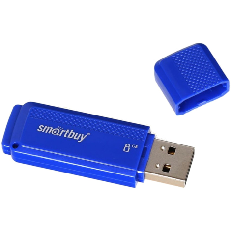 Флешка Smart Buy "Dock" 32GB, USB 2.0 Flash Drive, синий SB32GBDK-B 248797