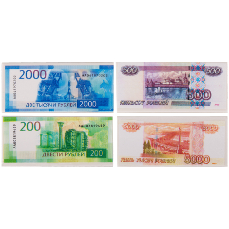 Ластик прямоугольный ассорти, 68*30*7мм,  ArtSpace "Рубль", 257074