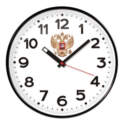 Часы настенные TROYKA 77770732 круг, белые, черная рамка, 30,5х30,5х4 см, 454622