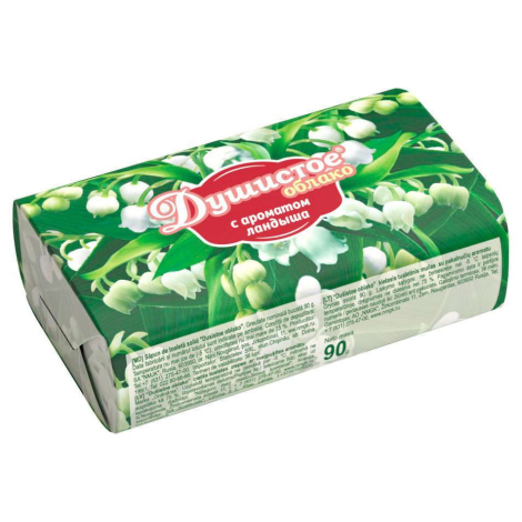 Мыло туалетное ДУШИСТОЕ ОБЛАКО 90 г, "Ландыш" НМЖК