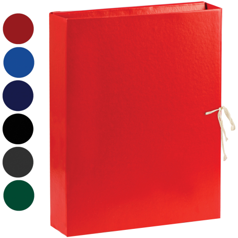 Папка архивная с жесткими клапанами OfficeSpace, покрытие БВ, с 4 завязками, ширина корешка 50мм 239069