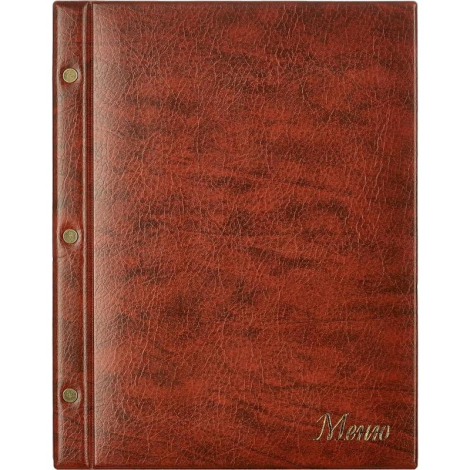 Папка Меню на винтах, 2273, коричневая 840684