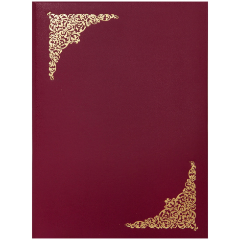 Папка адресная "Виньетка" OfficeSpace, А4, бумвинил, бордовый, инд. упаковка 160237