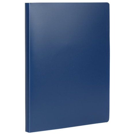Папка на 2 кольцах STAFF, 21 мм, синяя, до 80 листов, 0,5 мм, 225716