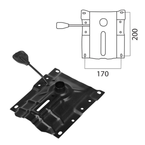 Механизм для кресла Up&Down, межцентровое расстояние крепежа 170х200 мм 531485