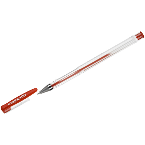 Ручка гелевая Ручка гелевая OfficeSpace красная, 0,5мм, 180140