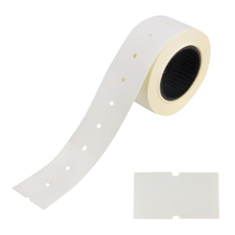 Этикет-лента 21х12 мм, прямоугольная, белая, STAFF, 128446