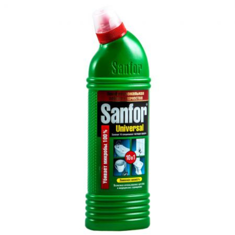 Чистящее средство SANFOR Universal (Санфор Универсал), 750 г, "Свежесть лимона", гель, 1544, 601975