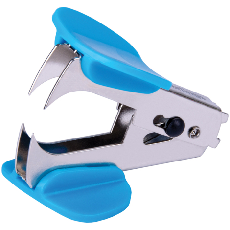 Антистеплер Berlingo "Blitz", с фиксатором, голубой EH2475, 299744