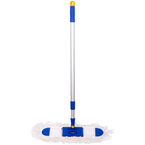 Швабра-рамка OfficeClean Professional, алюм. ручка 75-130см, насадка МОП хлопок (карманы) 40см 266759