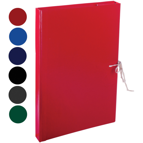 Папка архивная с жесткими клапанами OfficeSpace, покрытие БВ, с 4 завязками, ширина корешка 30мм A-PBV03_1694, 158541