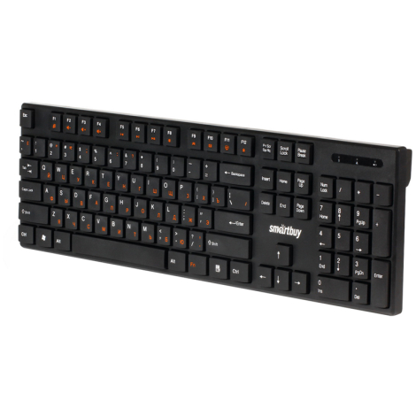 Клавиатура беспроводная Smartbuy ONE 238, мультимедийная, USB, черная 321291