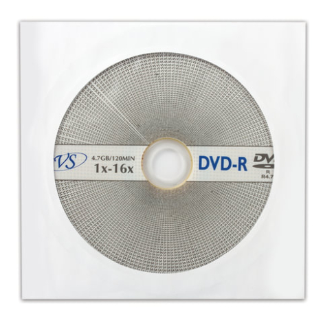 Диск DVD-R VS, 4,7 Gb, 16x, бумажный конверт, 511555