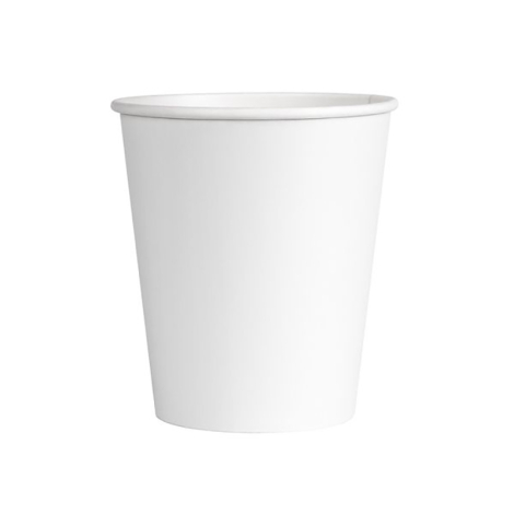 Одноразовые стаканы OfficeClean 250 мл, набор 50 шт., бумажные однослойные, белые, хол/гор 306579