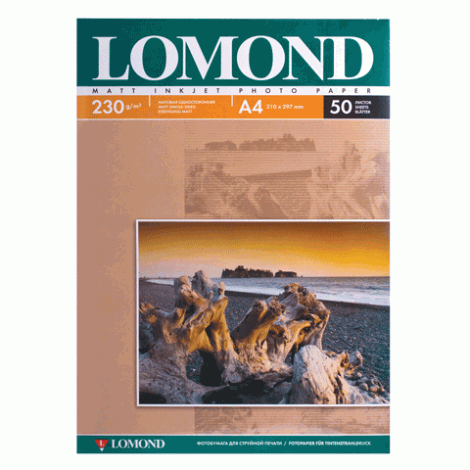 Фотобумага Lomond A4 матовая 230г/м2 50л 0102016 360930