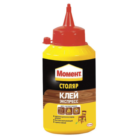 Клей специальный МОМЕНТ Столяр, 250 г, для различных пород дерева, 422981, 605652
