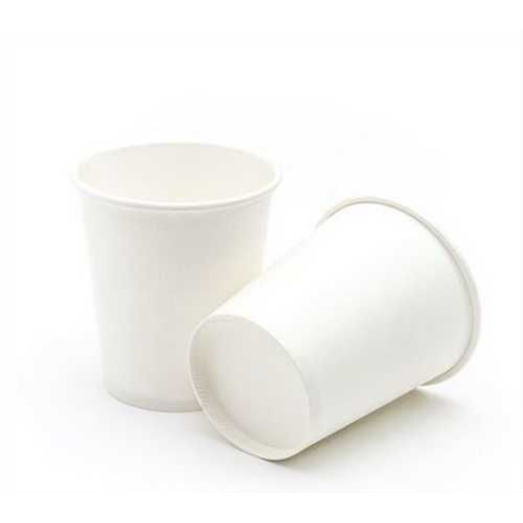 Одноразовые стаканы бумажные белые 250мл, 50шт/уп