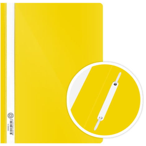Папка-скоросшиватель А4 DOLCE COSTO Эконом, желтая 150мкм , D00400-YL