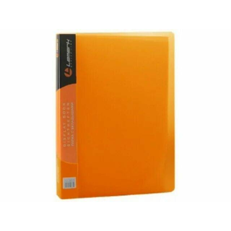Папка с 80 вкладышами LAMARK 0,80мм жесткая неон оранжевая DB0340-IMOR