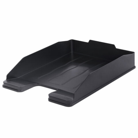 Лоток горизонтальный для бумаг BRAUBERG ECONOMY,  Attache Economy черный ОФ444, черный, 340х255х60 мм, 558096, 238106